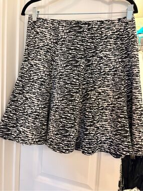 NWOT AQUA Mini Skirt (L, Black/White)